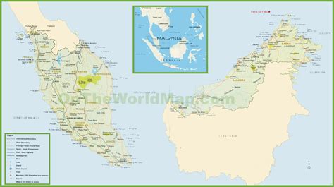 Malaysia Tourist Map