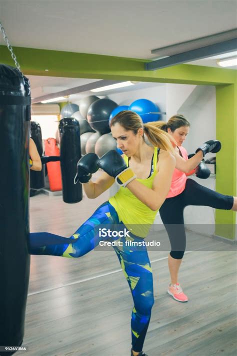 Group Of Women Practicing Boxing In The Gym Stock Image Everypixel
