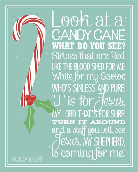 The legend of the candy cane is a fun object lesson to remind kids the christmas story is all about jesus. falala designs: Candy Cane Poem