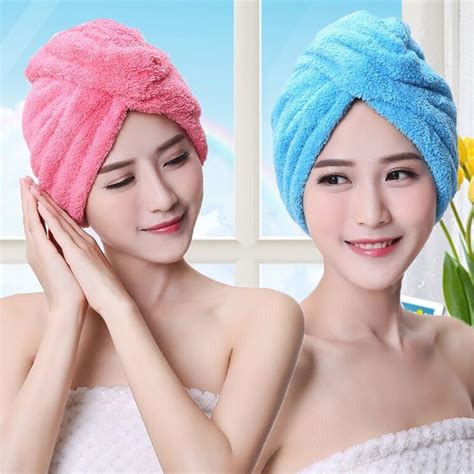 Pc Lady Magic Quick Dry Bath Hair Drying Towel Head Wrap Hat Makeup