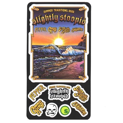 Slightly Stoopid Summer Traditions Tour 2022 Ltd Ed Rare New Poster Pepper Ebay