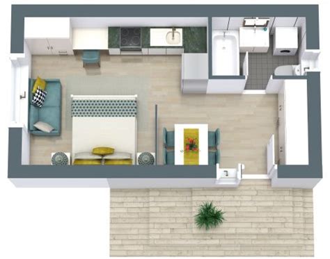 Best One Bedroom Apartment Floor Plans Pdf