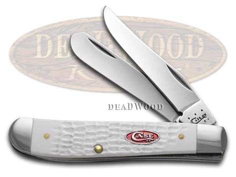 Case Xx Sparxx Mini Trapper Knife Jigged White Delrin Stainless Pocket