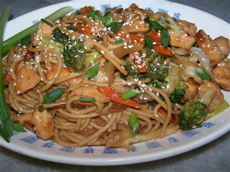 Avoid:lo mein the noodles are refined carbohydrates that do nothing for your health, but do a lot for your waistline. Chicken Lo Mein | FaveHealthyRecipes.com