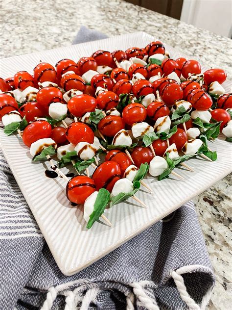 Easy And Quick Caprese Salad Skewers Recipe Healthy By Heather Brown