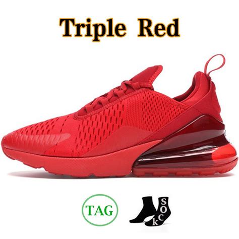 Airmax 270 Max 270s Running Shoes Men Women Trainers Triple Red Black