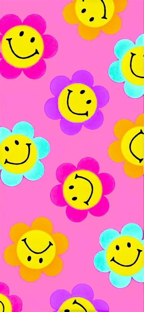 Indie Aesthetic Trippy Smiley Face Wallpaper