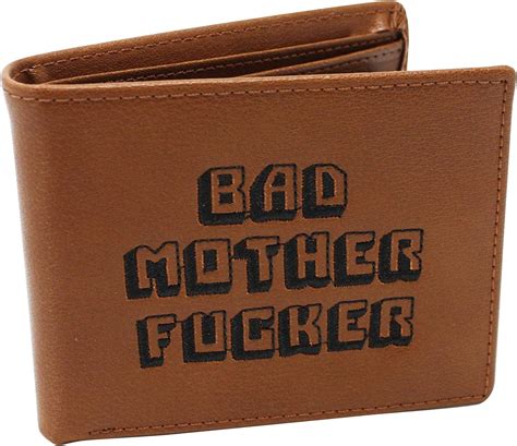 Pulp Fiction Bad Mother Fucker Leather Wallet Amazonca Clothing