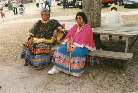 Florida Memory Two Seminole Women In Traditional Clothing