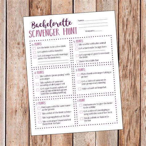 bachelorette scavenger hunt game bachelorette party game etsy bachelorette party games