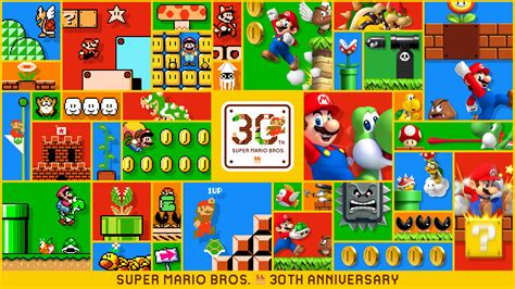 Super Mario Bros 30th Anniversary Collage Fondo De Pantalla Hd Fondo