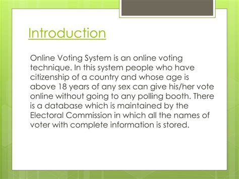Ppt Online Voting Powerpoint Presentation Free Download Id6900147