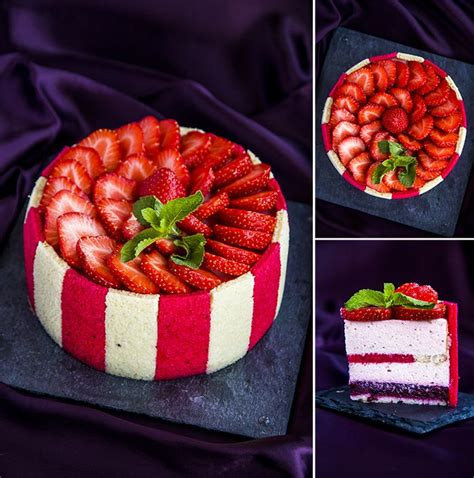 See more ideas about chocolate strawberry desserts, strawberry desserts, desserts. Entremet "Joconde" - strawberry and mint. | Gourmet ...