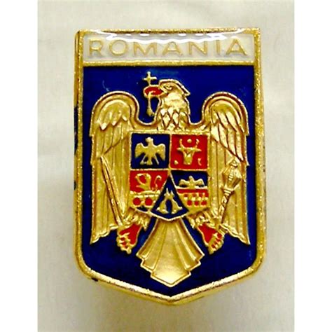 Insigna Stema Romania Pin Romaniei Acvila Pin Romania Arhiva Okaziiro