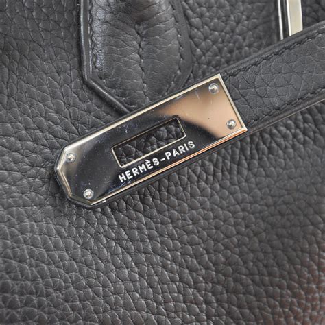 Hermes Clemence Leather Birkin 35 Black 27900