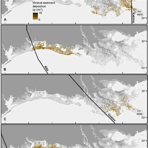 Wetland Sediment Deposition Following Four Recent Hurricanes Mineral