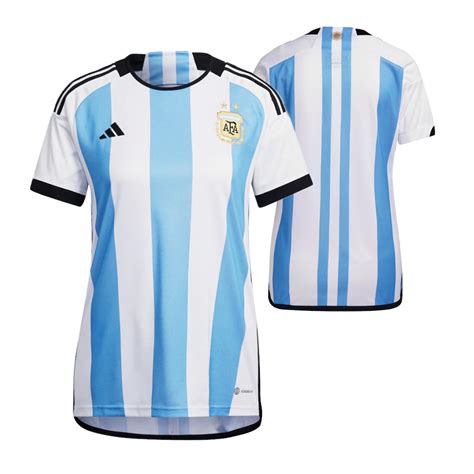 2022 World Cup Champions Argentina Jersey Three Stars Authentic