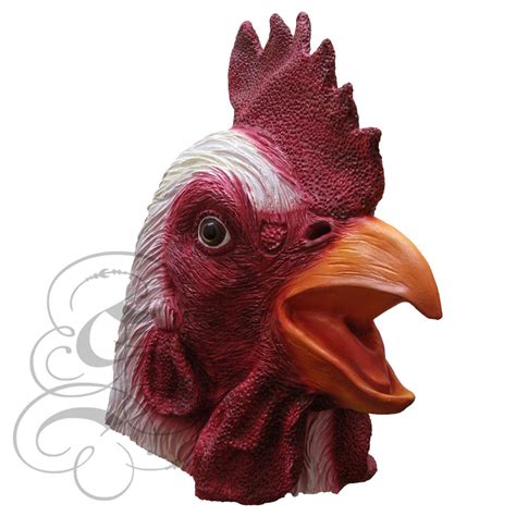 Latex Rooster Head Party Mask Halloween Hen Stag Prop Theater Play