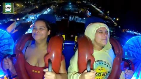 don t pass out slingshot rides nip slip big boobs sexy couple youtube