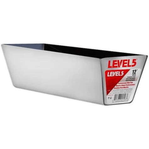 Level 5 12 In Stainless Steel Mud Pan With Curved Bottom 5 332 The
