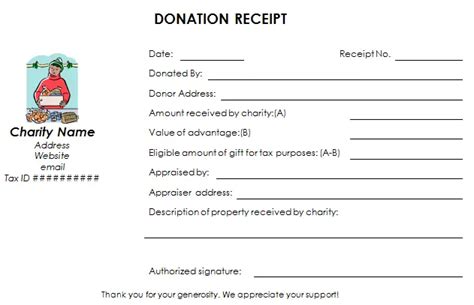 Download Nonprofit Donation Receipt Template