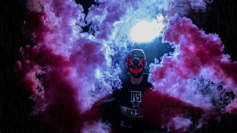 Take a sneak peak at the movies coming out this week (8/12) we agree with p!nk: Download wallpaper 1920x1080 man, mask, colored smoke ...
