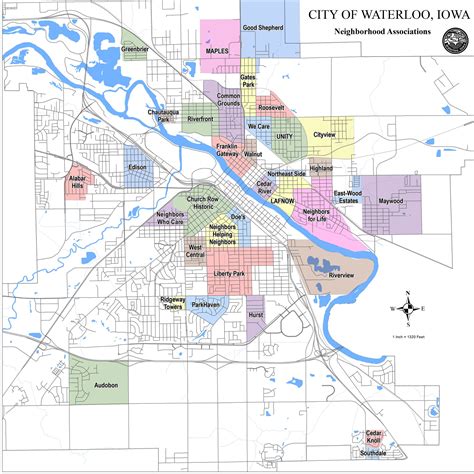 Waterloo Neighborhood Maps Iowa Initiative For Sustainable
