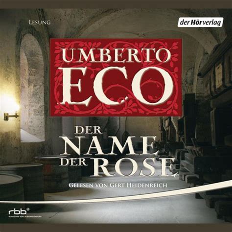 Der Name Der Rose Von Umberto Eco Hörbuch Download