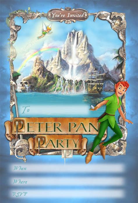 Free Printable Peter Pan Invitations
