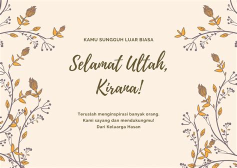 Desain Kartu Ucapan Ulang Tahun Kosong Imagesee