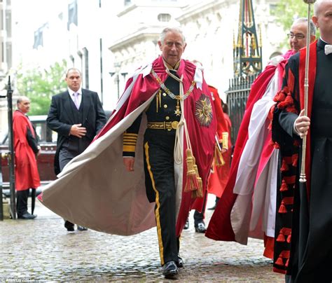 The Prince Of Wales Wearing The Ceremonial Day Dress Of A Royal Navy