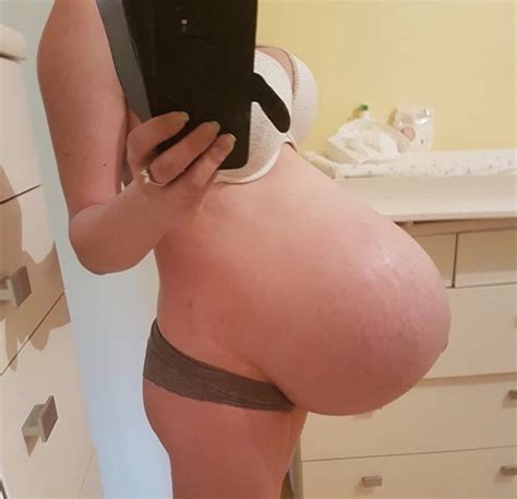 Big Pregnant Belly Heavy