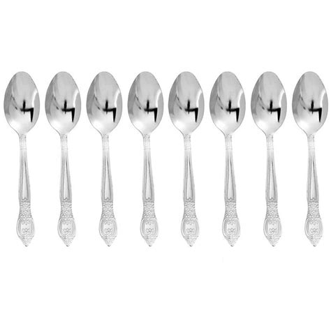 12 Pc Teaspoon Set Stainless Steel Coffee Tea Spoons Flatware