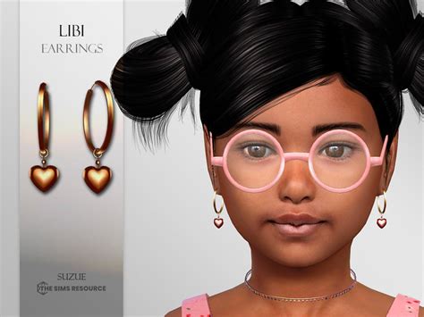 The Sims Resource Libi Hoops Earrings Child