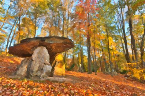Autumn Oil Impressions Of A Dolmen Forest By Somadjinn On Deviantart