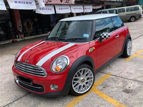 Mini Cooper S Red With Rotiform Rse Aftermarket Wheels Wheel Front