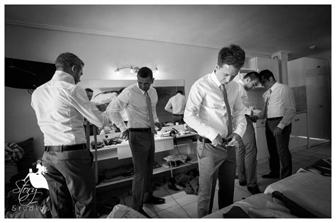 Behind The Scene Photographs Of The Groom And His Groomsmen Getting