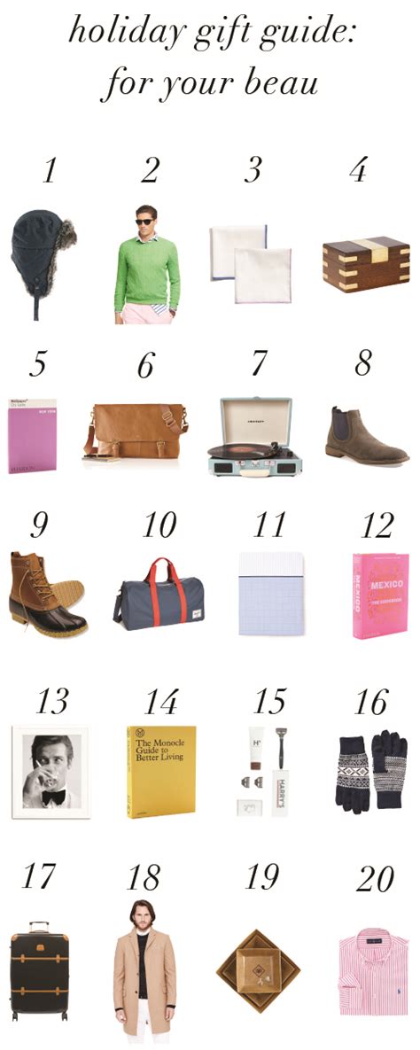 Check spelling or type a new query. HOLIDAY GIFT GUIDE: FOR YOUR BEAU | Design Darling