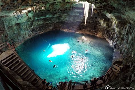 Cenote Samula The Underwater Cave In Valladolid Mexico