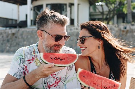 Woman Eating Watermelon At The Beach Free Stock Photo 418093