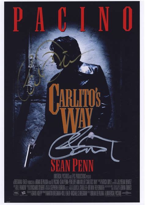 Carlitos Way Signed Movie Poster A4 Size Ebay