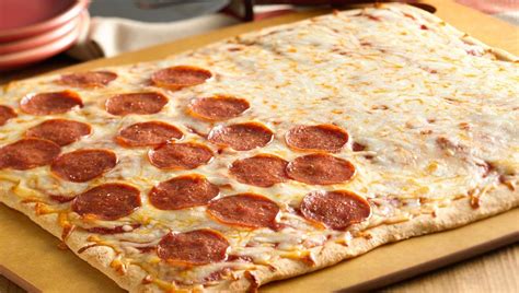 Pillsbury™ thin pizza crust from pillsbury. Half and Half Pepperoni Pizza | Recipe | Food, Food recipies, Pillsbury recipes