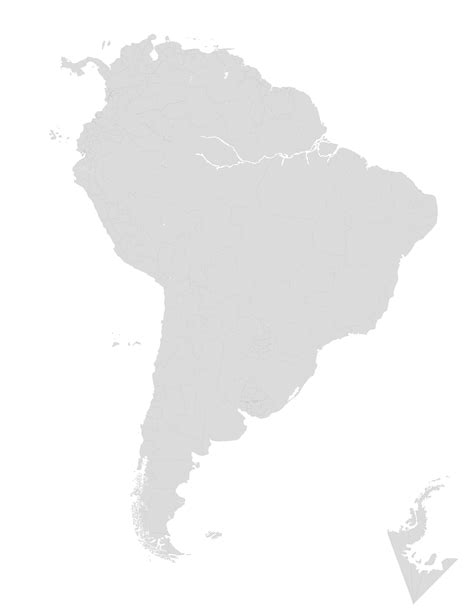 Printable Blank South America Map With Outline Transparent Map Images
