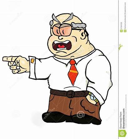 Boss Pointing Finger Angry Clipart Easy