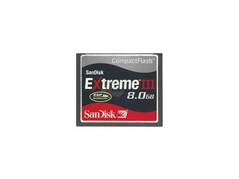 sandisk extreme iii 8gb compact flash cf flash card model sdcfx3 8192 901