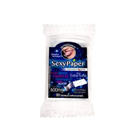 Lâminas Sexypaper Refrescantes 20 Unidades Danilla Extra Forte Sex