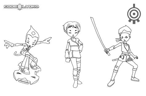 Code Lyoko Coloring Pages Characters Free Printable Coloring Pages