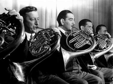 French Horn Players In The New York Philharmonic Photographic Print Margaret Bourke White