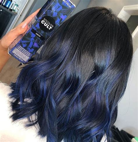 Blue Black Hair Color And Looks Matrix