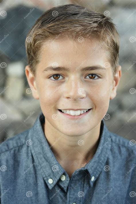 Teen Boy Stock Image Image Of Collared Teen Smiling 85304399